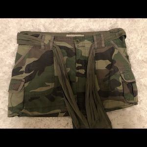 Abercrombie & Fitch Camouflage Camo Mini Skirt